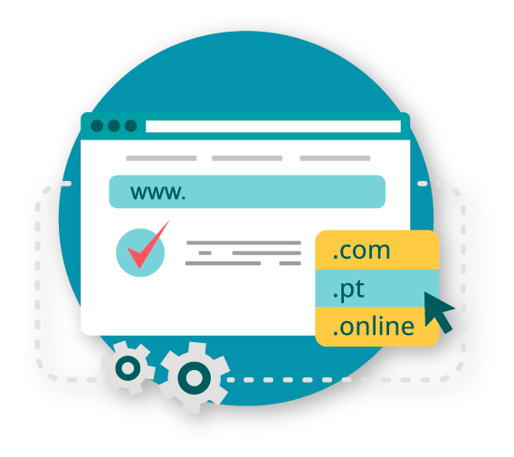 Registar Domínios .pt, .com e .eu