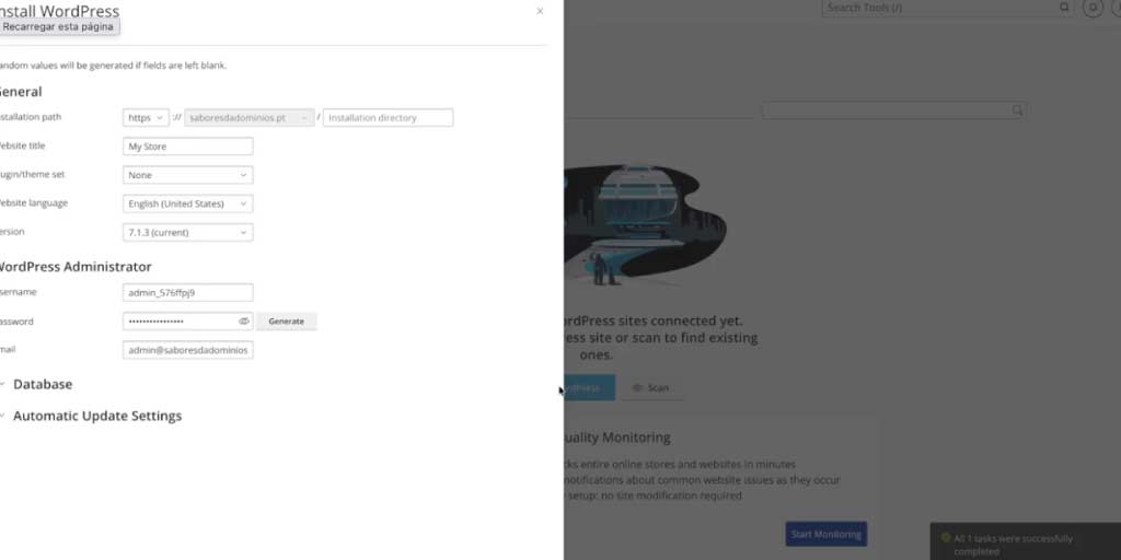 Instalação WordPress