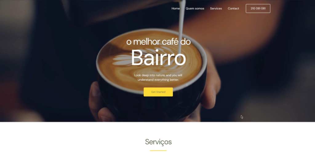 Site terminado em WordPress
